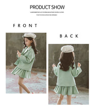 Load image into Gallery viewer, Girls Clothes Pleated Skirt & Jacket Girls