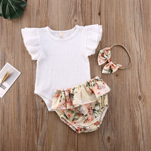 Load image into Gallery viewer, 0-24M Baby Summer Clothing With Headband