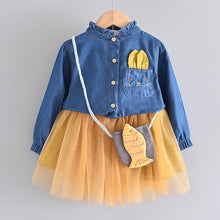 Load image into Gallery viewer, Girl Mesh 2020 Princess Demin Dress