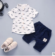 Load image into Gallery viewer, 4 Year Clothing Sets Mustache Top Denim