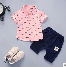Load image into Gallery viewer, 4 Year Clothing Sets Mustache Top Denim