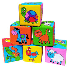 Load image into Gallery viewer, Cloth Building Blocks New Infant Giraff
