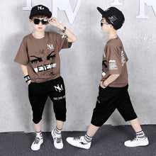 Load image into Gallery viewer, Cartoon T-shirt Short Summer Tracksuit
