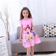 Load image into Gallery viewer, Anna Elsa Cute Nightgown For Girls
