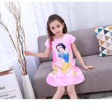 Load image into Gallery viewer, Anna Elsa Cute Nightgown For Girls
