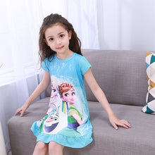 Load image into Gallery viewer, Anna Elsa Cute Nightgown For Girls

