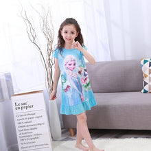 Load image into Gallery viewer, Anna Elsa Cute Nightgown For Girls
