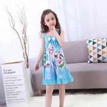Load image into Gallery viewer, Anna Elsa Cute Nightgown For Girls
