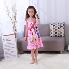 Load image into Gallery viewer, Anna Elsa Cute Nightgown For Girls

