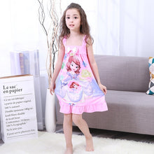 Load image into Gallery viewer, Anna Elsa Cute Nightgown For Girls
