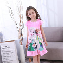 Load image into Gallery viewer, Anna Elsa Cute Nightgown For Girls
