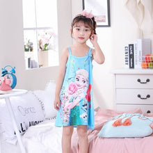 Load image into Gallery viewer, Anna Elsa Cute Nightgown For Girls
