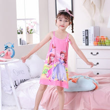 Load image into Gallery viewer, Anna Elsa Cute Nightgown For Girls
