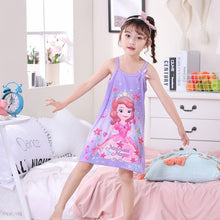 Load image into Gallery viewer, Anna Elsa Cute Nightgown For Girls
