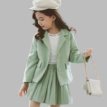 Load image into Gallery viewer, Girls Clothes Pleated Skirt &amp; Jacket Girls
