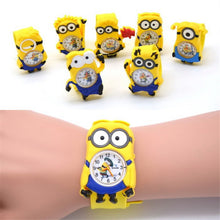 Load image into Gallery viewer, 3D Eye Minions Cartoon Watches Boys Girls

