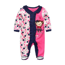 Load image into Gallery viewer, Full Sleeve Baby Rompers Dots Print
