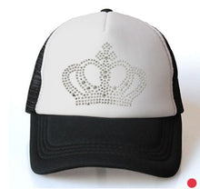 Load image into Gallery viewer, Girls Diamond Crown Summer Caps

