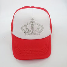 Load image into Gallery viewer, Girls Diamond Crown Summer Caps
