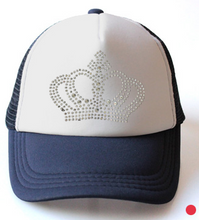 Load image into Gallery viewer, Girls Diamond Crown Summer Caps
