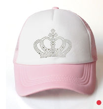 Load image into Gallery viewer, Girls Diamond Crown Summer Caps
