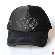Load image into Gallery viewer, Girls Diamond Crown Summer Caps
