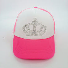 Load image into Gallery viewer, Girls Diamond Crown Summer Caps
