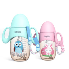 Load image into Gallery viewer, Water Bottle with Straw Newborn Boy and Girl
