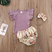 Load image into Gallery viewer, 0-24M Baby Summer Clothing With Headband
