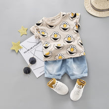 Load image into Gallery viewer, Cute Summer Cartoon Denim Set
