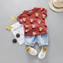 Load image into Gallery viewer, Cute Summer Cartoon Denim Set
