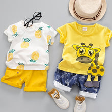 Load image into Gallery viewer, Giraffe Shirt Clothing Set for Boys
