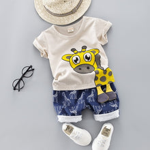 Load image into Gallery viewer, Giraffe Shirt Clothing Set for Boys
