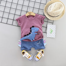 Load image into Gallery viewer, Giraffe Shirt Clothing Set for Boys
