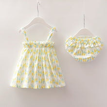 Load image into Gallery viewer, Sleeveless Dress+Briefs Striped Sunsuit
