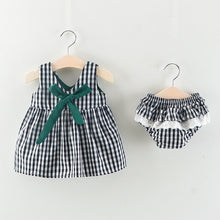 Load image into Gallery viewer, Sleeveless Dress+Briefs Striped Sunsuit
