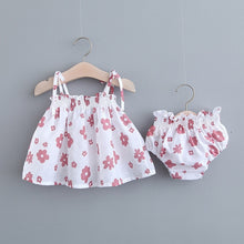 Load image into Gallery viewer, Sleeveless Dress+Briefs Striped Sunsuit
