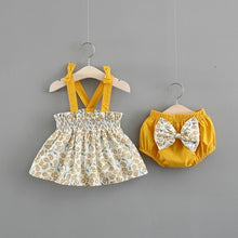 Load image into Gallery viewer, Sleeveless Dress+Briefs Striped Sunsuit
