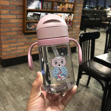 Load image into Gallery viewer, Cartoon Drinking Water Bottle With Straw

