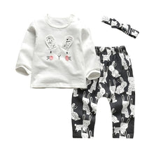 Load image into Gallery viewer, Rabbit Pattern Long Sleeve Outfit Set
