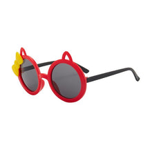 Load image into Gallery viewer, Girls Bow Cat Round Sunglasses
