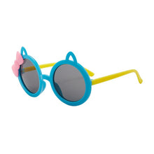 Load image into Gallery viewer, Girls Bow Cat Round Sunglasses
