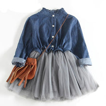 Load image into Gallery viewer, Girl Mesh 2020 Princess Demin Dress
