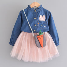 Load image into Gallery viewer, Girl Mesh 2020 Princess Demin Dress
