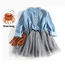 Load image into Gallery viewer, Girl Mesh 2020 Princess Demin Dress
