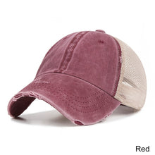 Load image into Gallery viewer, Girls Mesh Ponytail Fashion Caps
