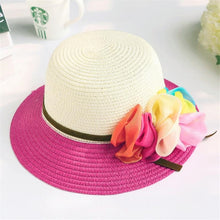 Load image into Gallery viewer, Fashion Summer Girl Woven Straw Hat
